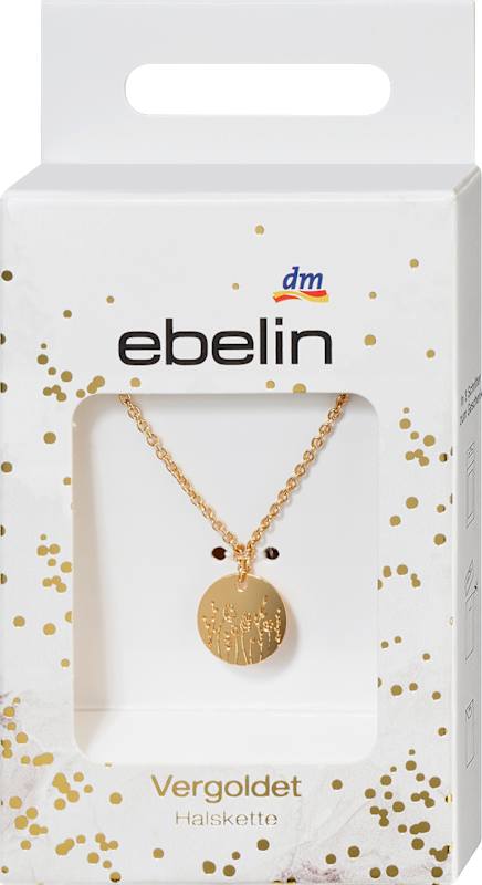 ebelin Collier doré à imprimé fleuri
