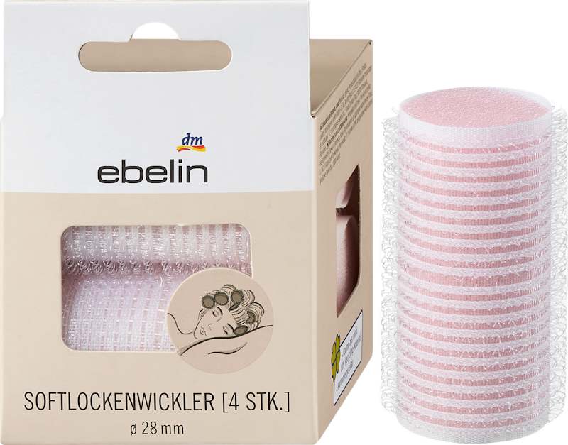 ebelin Bigoudis mousse Ø 28 mm 4 pièces