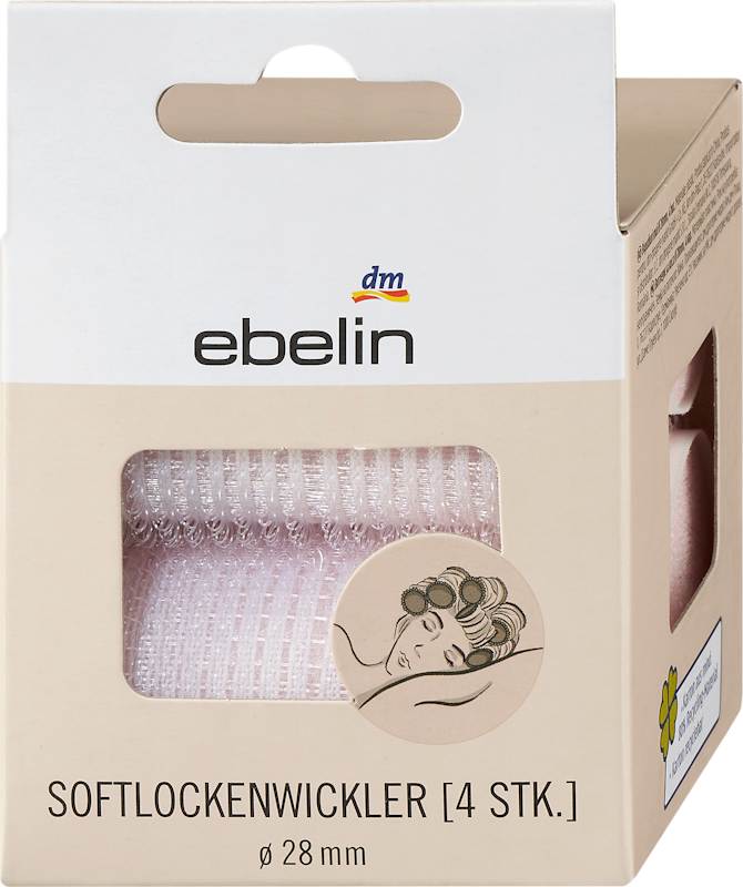 ebelin Bigoudis mousse Ø 28 mm 4 pièces