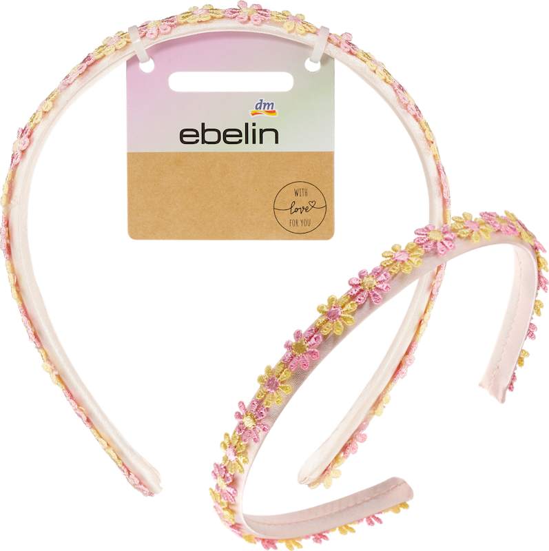 ebelin Serre-tête avec application de fleurs, 1 pc