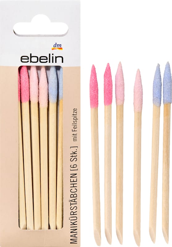 ebelin Bâtonnets de Manucure, 6 pièces