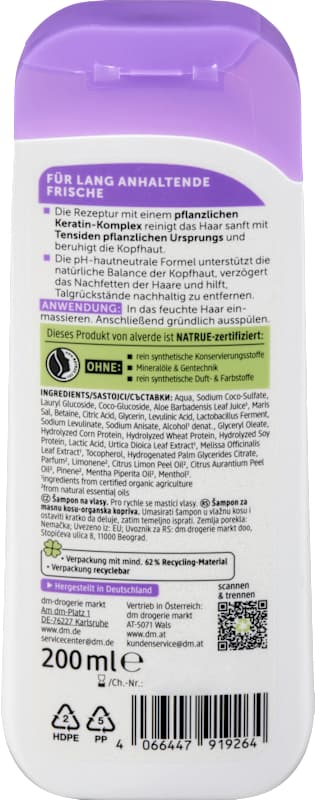 alverde NATURKOSMETIK shampoing Anti-Gras 200 ml