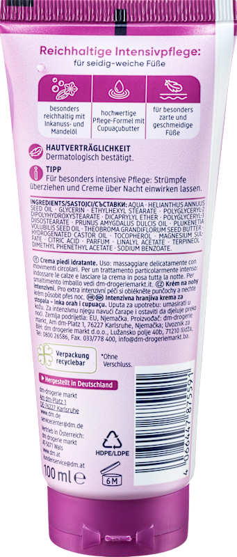 Balea Crème pieds intensive 100 ml