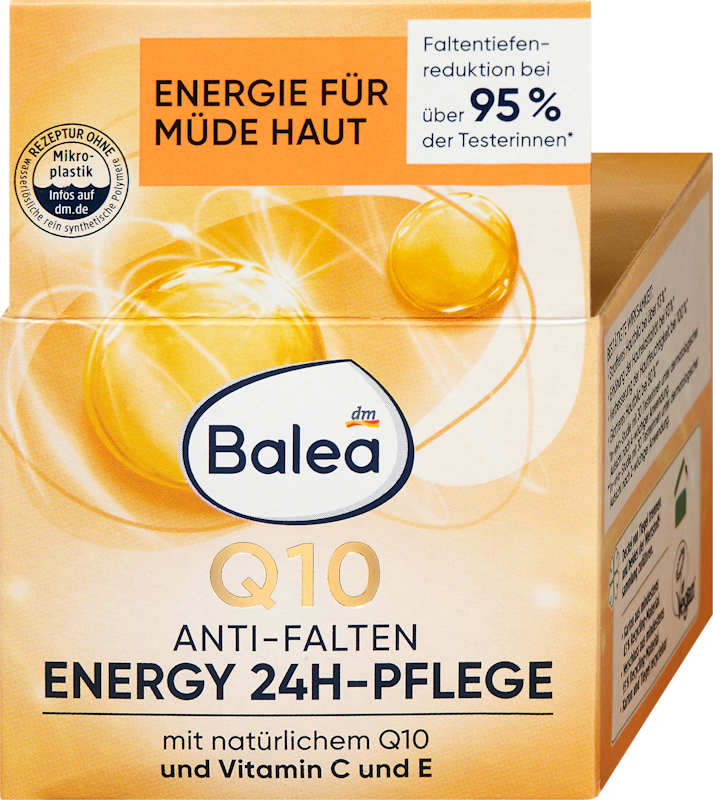 Balea crème visage Q10 anti-rides Energy soin 24H, 50 ml