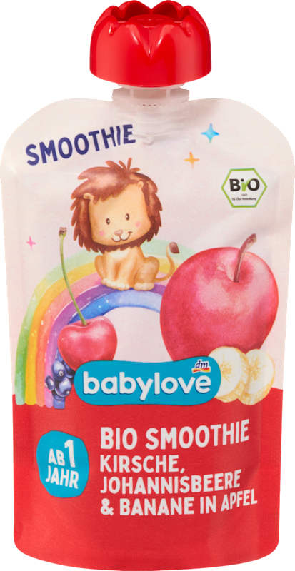 babylove Gourde smoothie cerise cassis & banane dans pomme dès 1 an, 100 g