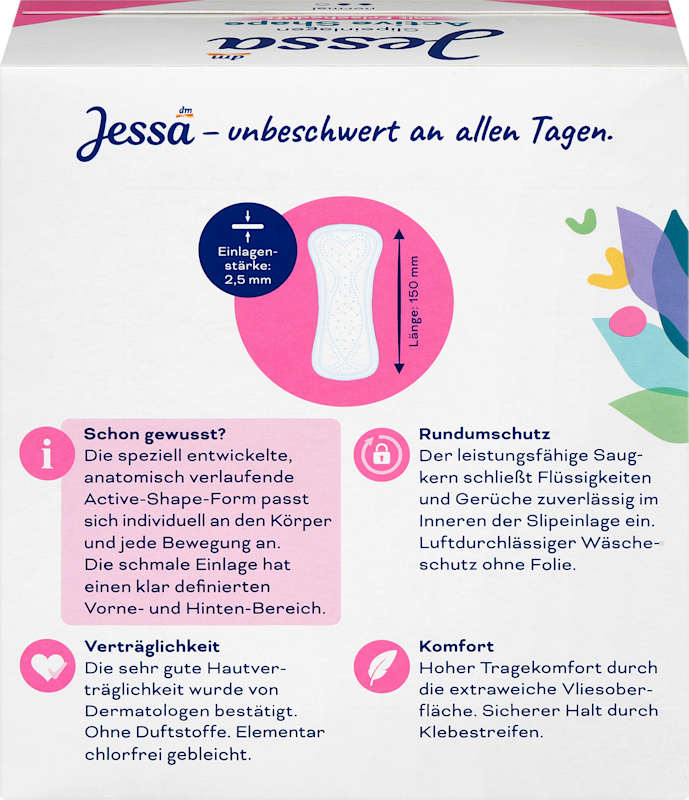 Jessa protège-slips Active Shape parfum frais 50 pc