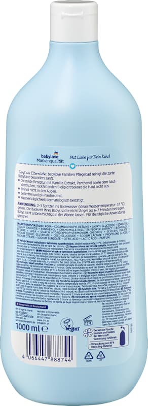 babylove bain soin famille sensitive 1 l