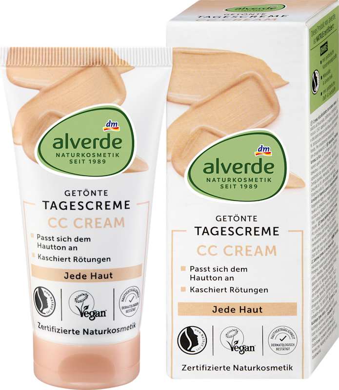 alverde NATURKOSMETIK CC Cream correction de couleur 50 ml