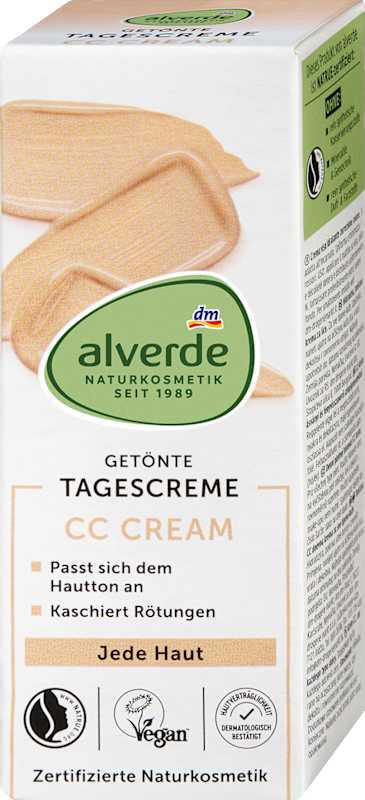 alverde NATURKOSMETIK CC Cream correction de couleur 50 ml