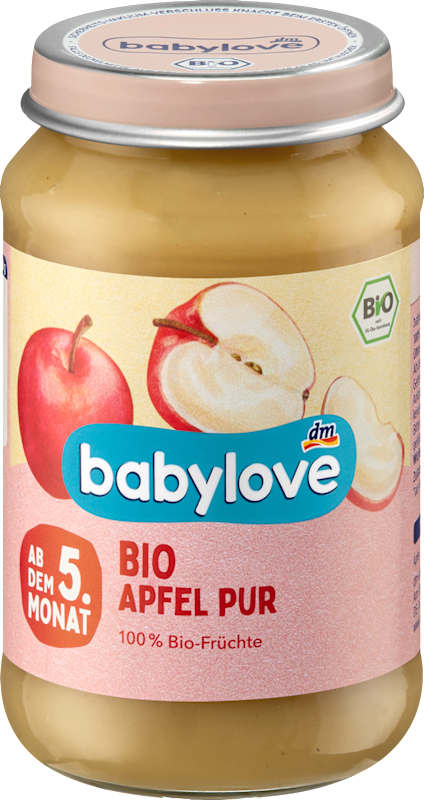babylove fruits pomme pure dès 5 mois, 190 g