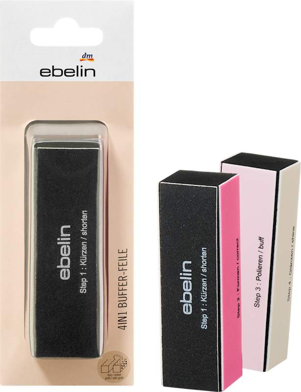 ebelin Lime à Ongles Polissoir 4en1 1 pièce