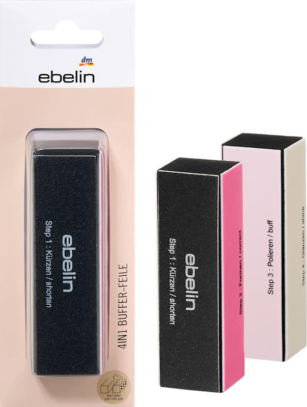 ebelin Lime à Ongles Polissoir 4en1 1 pièce