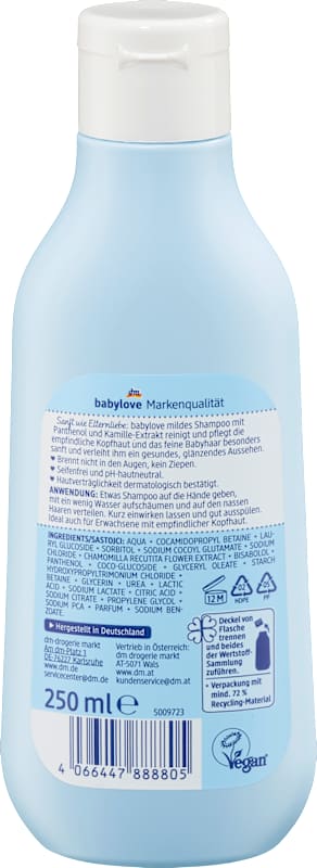 babylove Shampooing bébé doux 250 ml