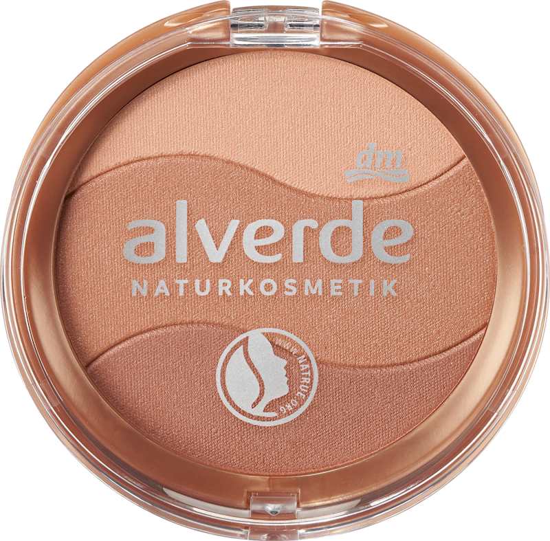 alverde NATURKOSMETIK Poudre bronzante Trio 9 g