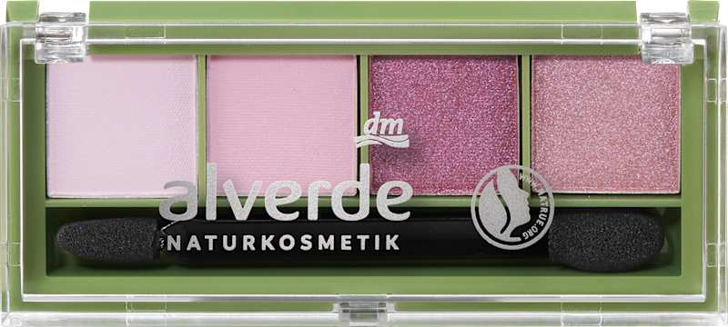 alverde NATURKOSMETIK Palette fards à paupières Quattro 98 Lavender Dream 4,4 g