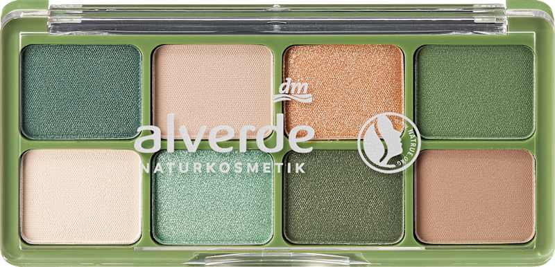 alverde NATURKOSMETIK Palette fards à paupières 60 Emerald Dreams, 11,2 g