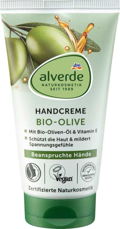 alverde Crème mains Olive 75 ml