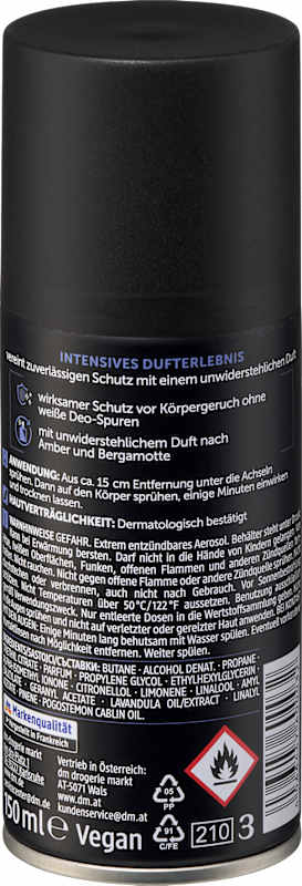 Balea MEN Déodorant Spray Dark Elegance 150 ml