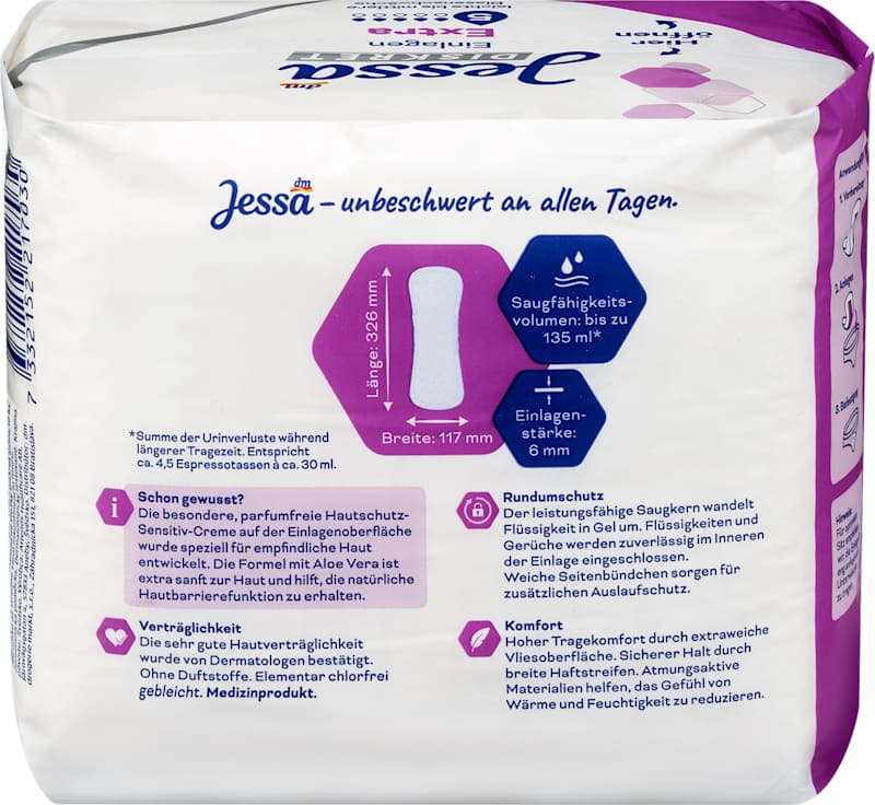 Jessa DISKRET protections incontinence Extra 10 pièces