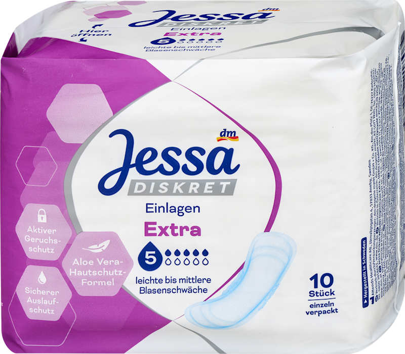 Jessa DISKRET protections incontinence Extra 10 pièces