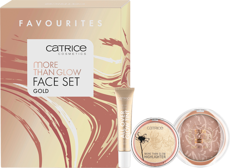 Catrice Coffret cadeau More Than Glow Face Gold 3tlg, 1 St — produit allemand authentique au Maroc