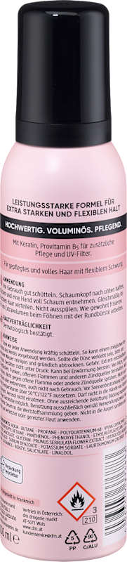 Balea PROFESSIONAL Mousse coiffante Keratin & Volume, 150 ml