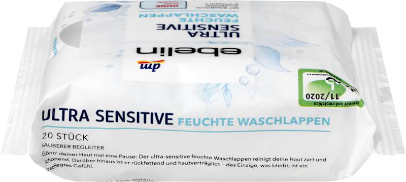 ebelin Gants de toilette Ultra sensitive 20 pièces