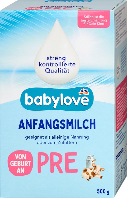 babylove Lait 1er âge Pre dès la naissance, 500 g