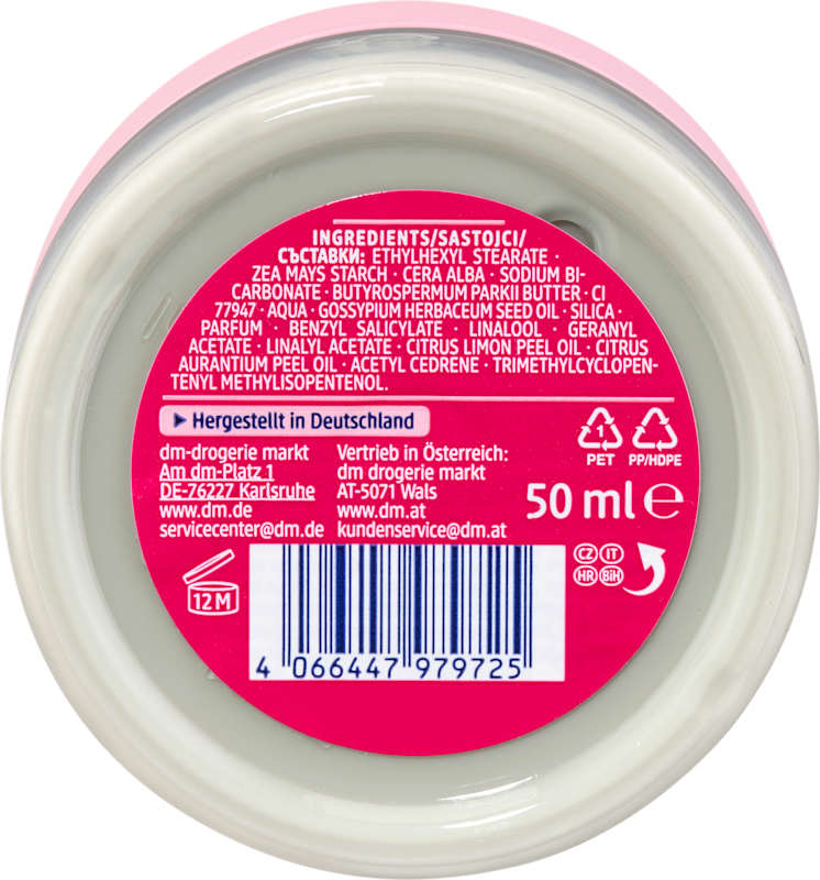 Balea crème déodorante au bicarbonate & zinc 50 ml