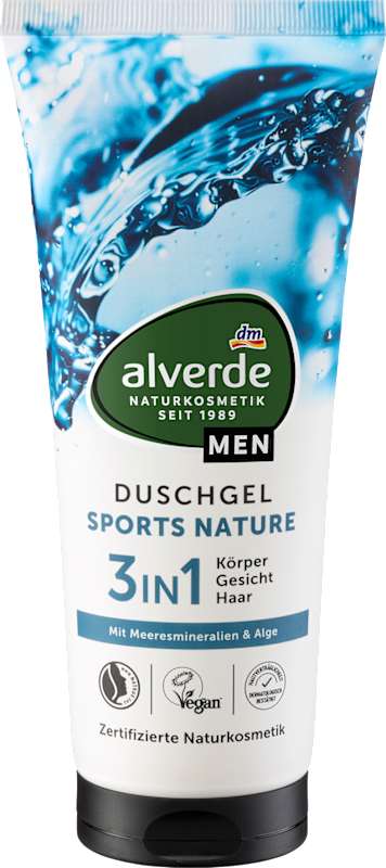 alverde MEN Gel douche Sports Nature 3en1 200 ml