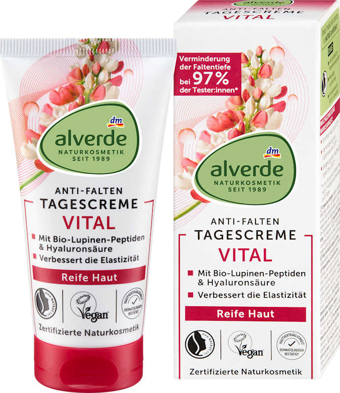 alverde NATURKOSMETIK Crème visage anti-rides peau mature 50 ml