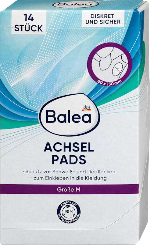 Balea coussinets anti-transpiration taille M 14 pièces
