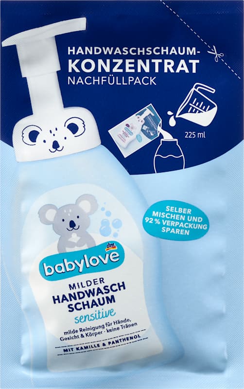 babylove Mousse lavante mains concentré recharge 25 ml
