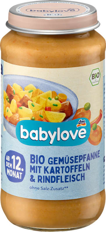 babylove Menu poêlée de légumes pommes de terre et bœuf dès 12 mois, 250 g