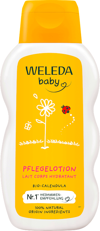 Weleda Baby Pflegemilch Calendula, 200 ml — produit allemand authentique au Maroc