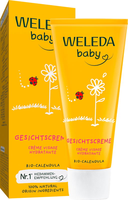 Weleda Baby Gesichtscreme Calendula, 50 ml — produit allemand authentique au Maroc