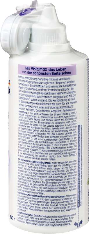 Visiomax Solution multifonction Sensitive avec étui 360 ml