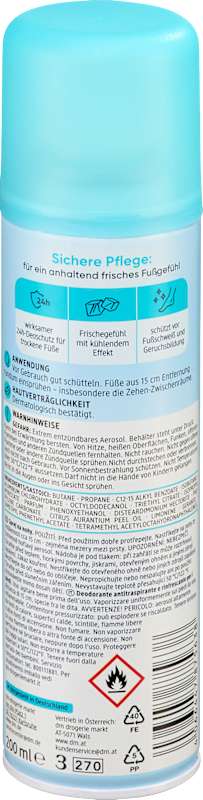 Balea Déodorant spray pieds, 200 ml