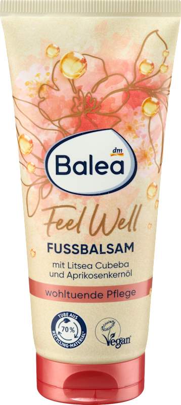 Balea Baume pieds Feel Well Litsea Cubeba & huile d'abricot, 100 ml