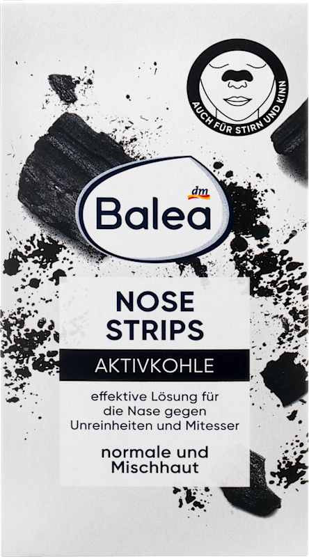 Balea Patchs nez au charbon actif 3 pièces