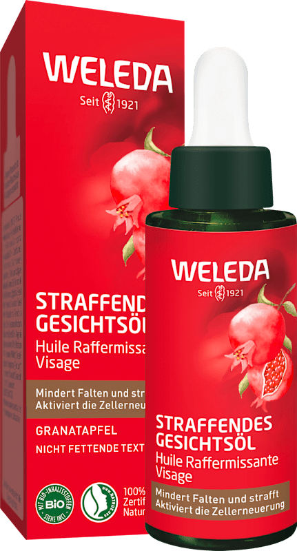 Weleda Huile visage straffend Granatapfel, 30 ml — produit allemand authentique au Maroc