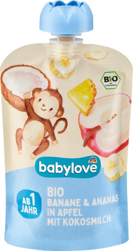 babylove Gourde banane & ananas dans pomme au lait de coco dès 1 an 100 g