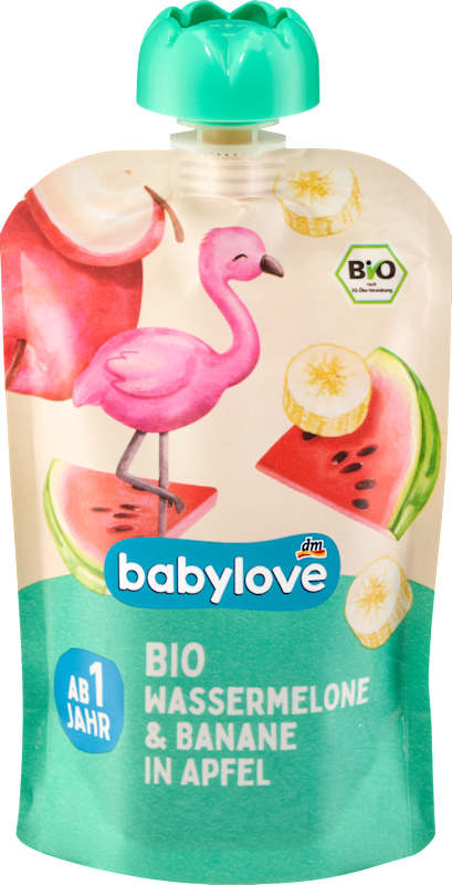 babylove Gourde pastèque & banane en pomme dès 1 an 100 g
