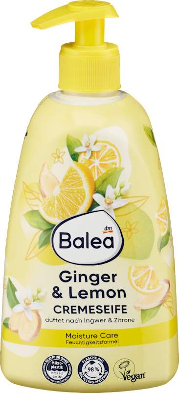 Balea Savon crème Ginger & Lemon, 500 ml