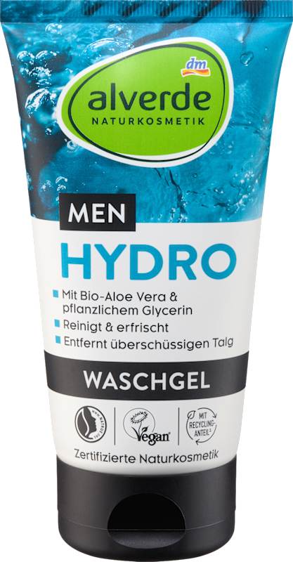 alverde MEN Gel Nettoyant Hydro 150 ml