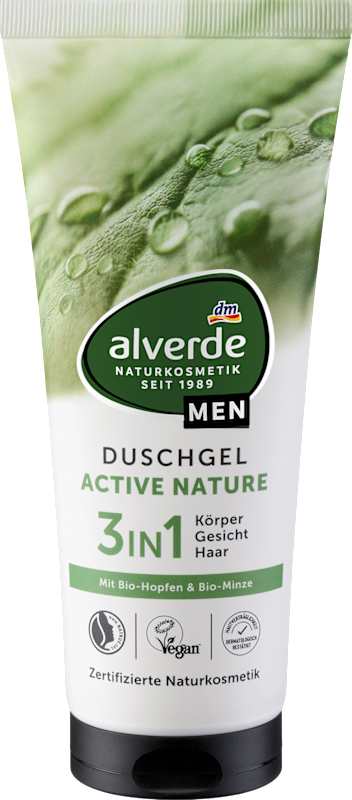 alverde MEN Gel douche Active Nature 3en1 200 ml