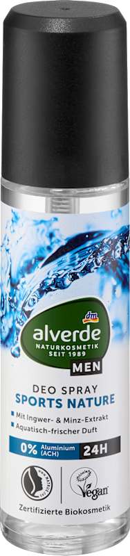 alverde MEN Déodorant vaporisateur Sports Nature 75 ml