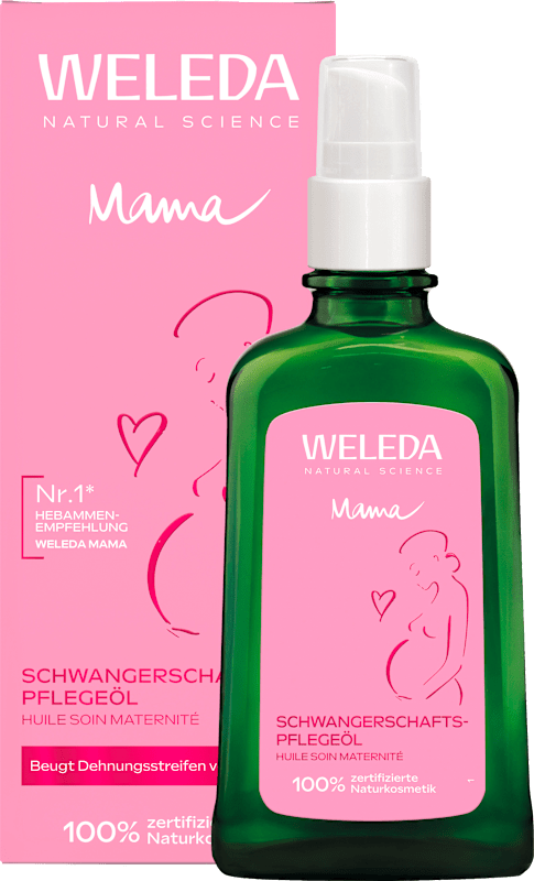 Weleda Huile de soin Mama Schwangerschaft, 100 ml — produit allemand authentique au Maroc