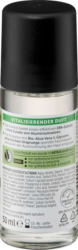 alverde MEN Déo roll-on Active Nature 50 ml