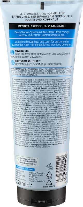 Balea PROFESSIONAL Shampoing nettoyage profond 250 ml